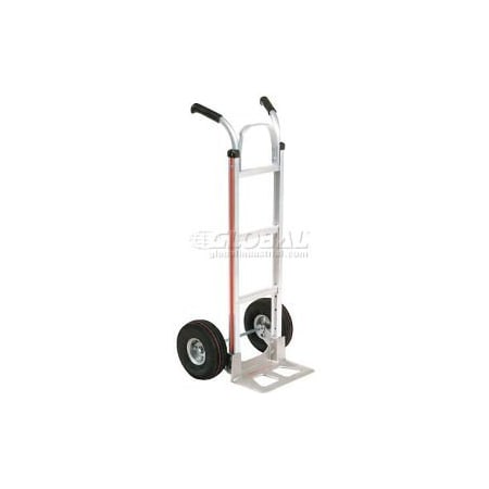 Global Equipment Magliner Aluminum Hand Truck Double Handle Pneumatic Wheels 277024